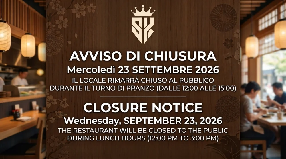 Chiusura Straordinaria