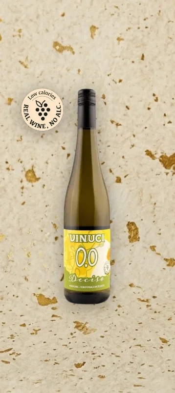 Riesling "Deciso" 0,0% – Vino bianco analcolico, vegano e leggero